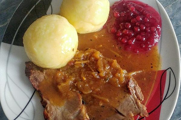 Pork Neck in Apple Sauce