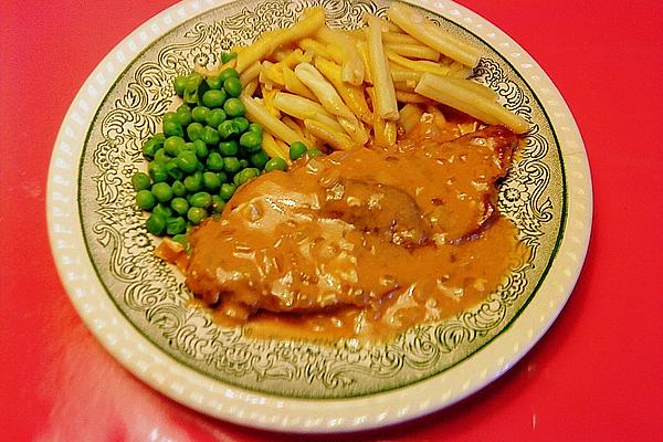 Pork Schnitzel with Blue Cheese