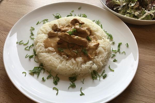 Pork Strips in Mustard Cream