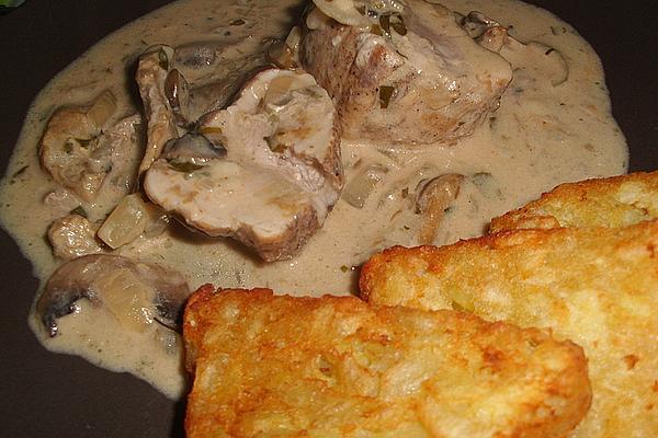 Pork Tenderloin with Mustard – Mushrooms