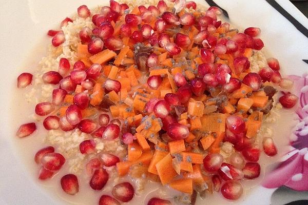 Porridge with Carrot Sauce