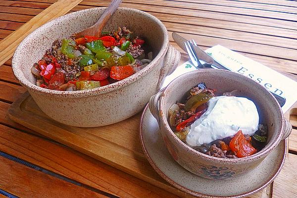 Pot Of Paprika with Yogurt