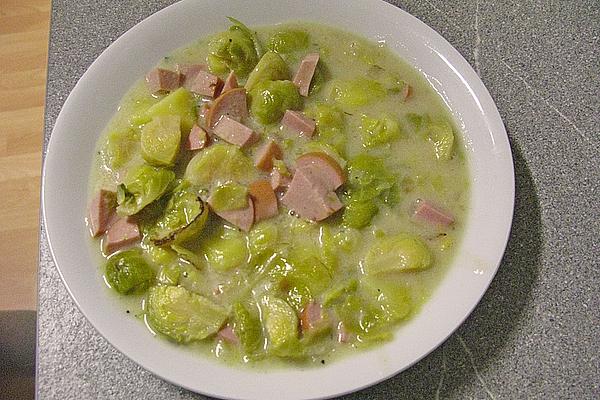 Potato and Brussels Sprouts Stew with Mince