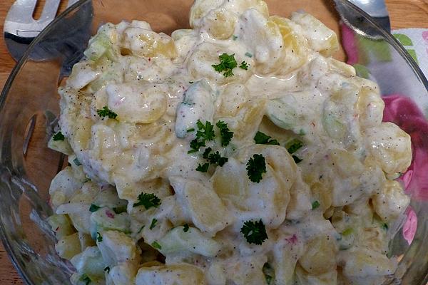 Potato and Cucumber Salad with Yogurt and Lemon
