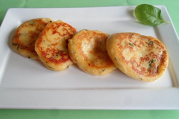 Potato and Herb Taler with Mozzarella Filling