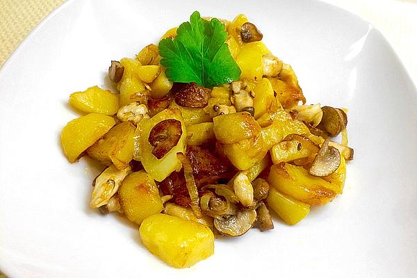 Potato and Mushroom Pan