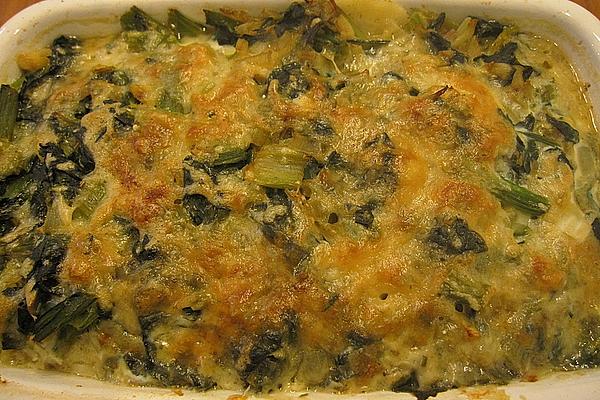 Potato and Spinach Gratin