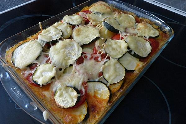 Potato and Zucchini Mince Casserole