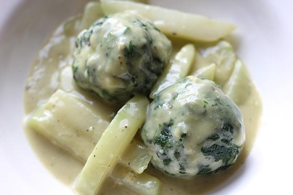 Potato Balls with Spinach