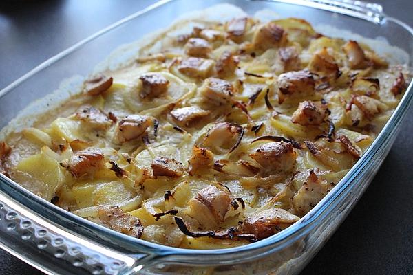 Potato Casserole with Smoked Fish