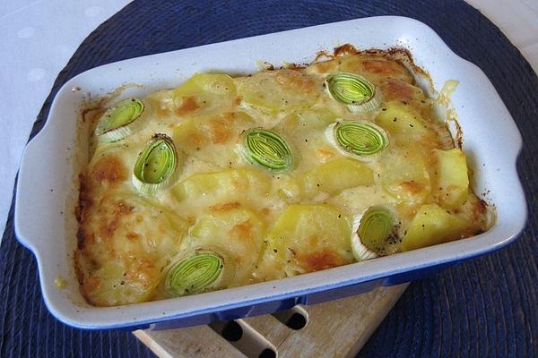 Potato Gratin with Leek