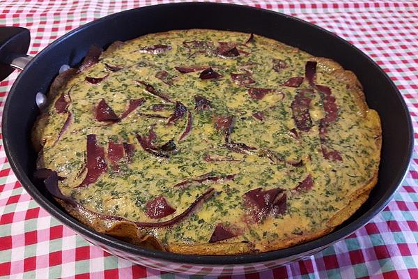 Potato Gratin with Onions, Bacon and Processed Cheese
