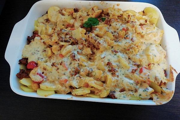 Potato Mince Gratin