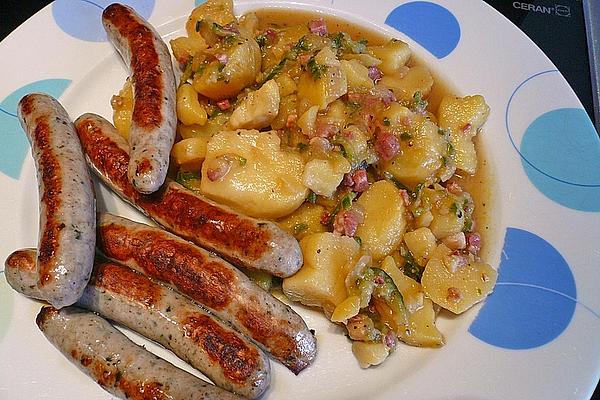 Potato Salad with Cucumber and Diced Ham