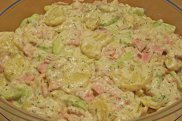 Potato Salad with Cucumber Slices