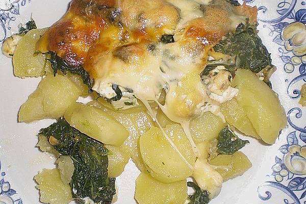 Potato-spinach Gratin