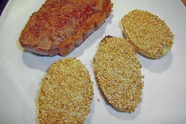 Potatoes with Sesame Crust