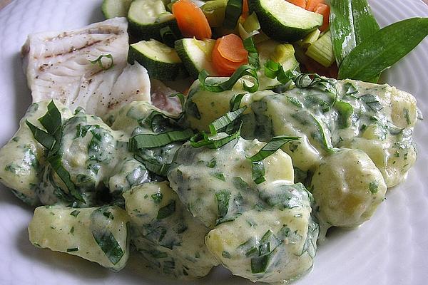 Potatoes with Wild Garlic Cream