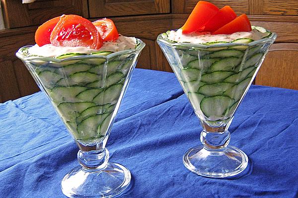 Prawn Cocktail in Cucumber Cup