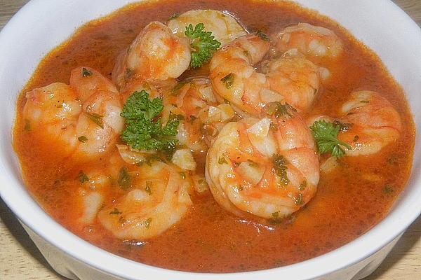 Prawns in Garlic Tomato Oil