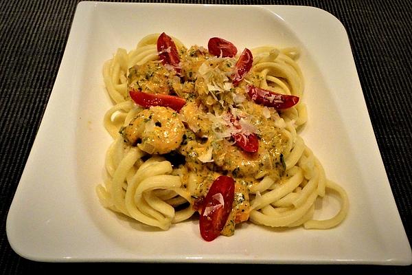 Prawns in White Wine – Cream – Sauce