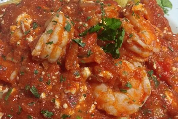 Prawns with Feta