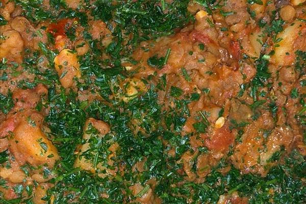 Provencal Lentil Stew with Tomatoes