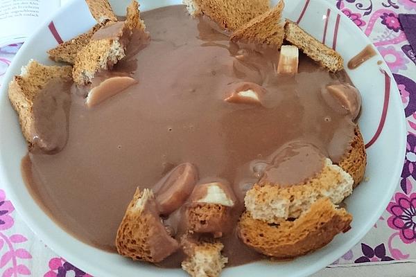 Pudding Soup with Rusks