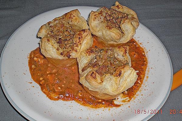 Puff Pastry Mince Feta Muffins