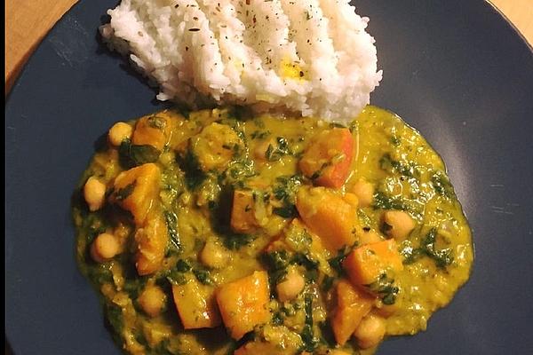 Pumpkin and Chickpea Curry