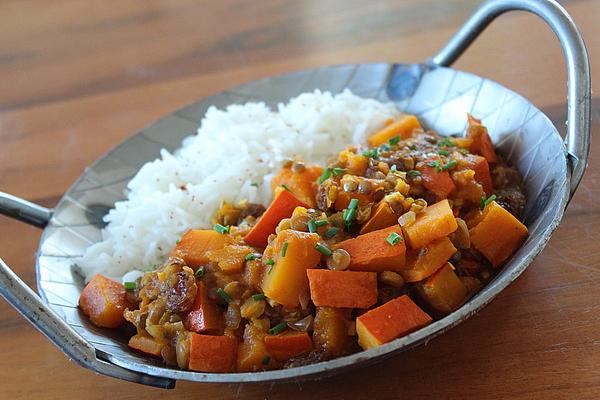 Pumpkin and Lentil Curry