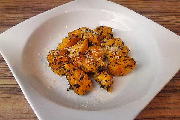 Pumpkin Gnocchi with Basil Butter