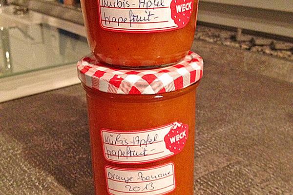 Pumpkin-grapefruit-orange-banana-ginger Jam