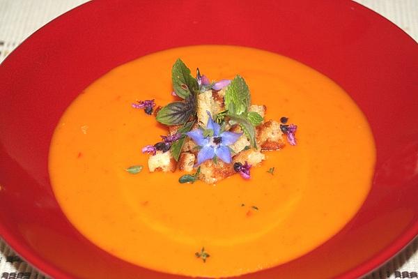 Pumpkin Mango Coconut Soup