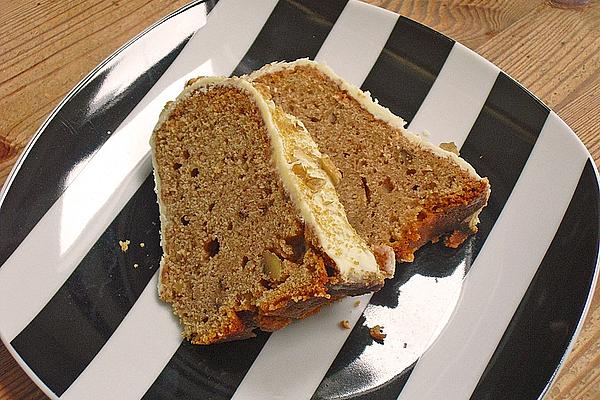 Pumpkin Ring Cake with Brown Sugar and Walnut Glaze