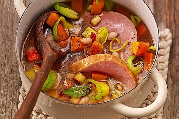 Pumpkin Stew with Smoked Pork