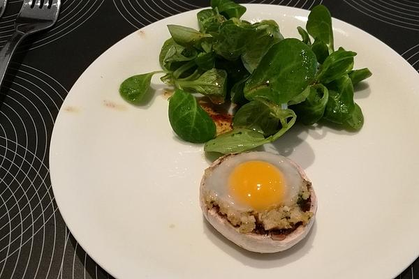 Quail Eggs in Mushrooms