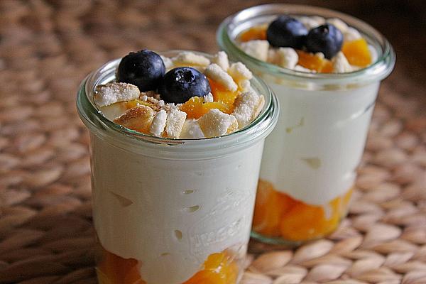 Quark Dessert with Peaches