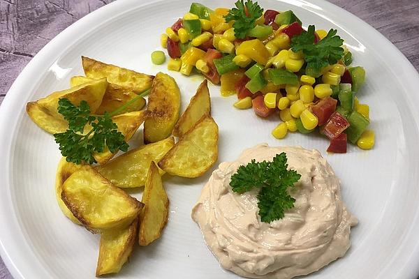 Quark Sauce or Dip with Horseradish and Ketchup