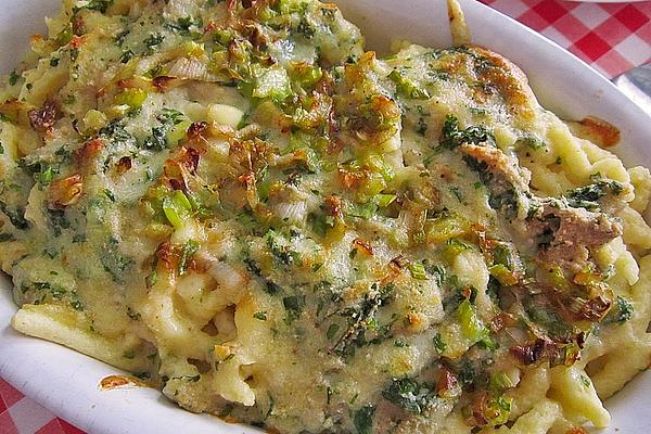 Quark Spaetzle, Baked