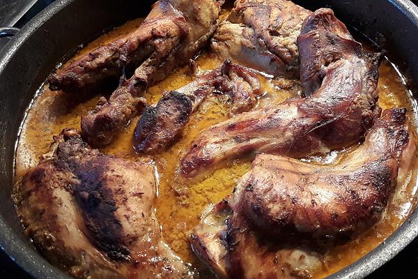Rabbit in Spanish Garlic Sauce
