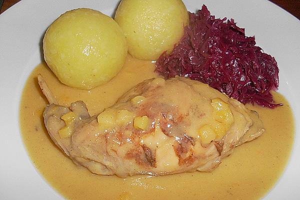 Rabbit Legs with Apricots and Brandy