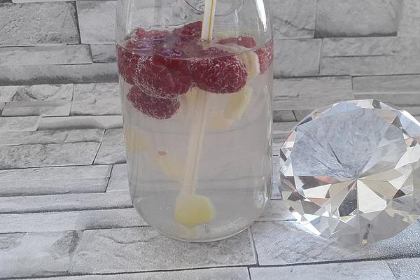 Raspberry-ginger-water
