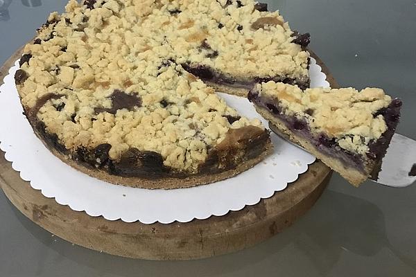 Raspberry Pudding Crumble Cake