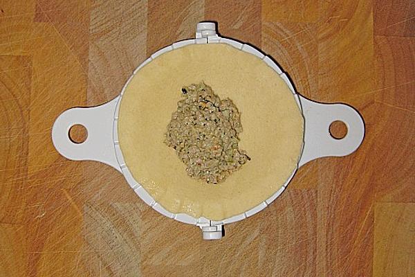 Ravioli with Minced Meat and Cheese Filling
