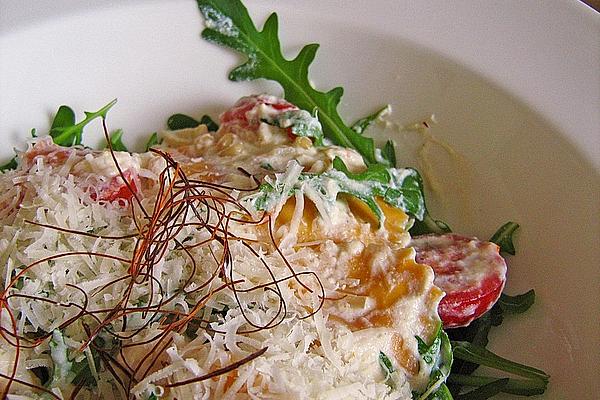 Ravioli with Ricotta and Rocket Sauce