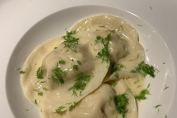 Ravioli with Salmon Cream Cheese Filling