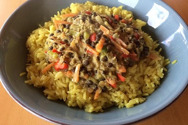 Red and Black Lentil Curry