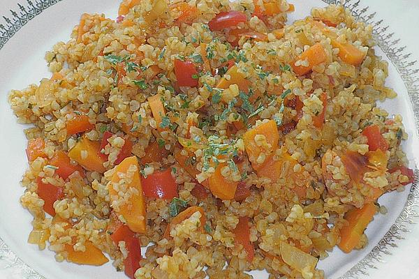 Red Bulgur – Vegetable – Pan