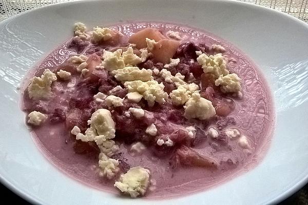 Red Cabbage and Potato Stew with Feta, Vegetarian